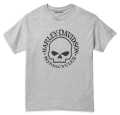 Harley-Davidson men´s T-Shirt Skull Heather Grey  - 99146-22VM