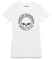 Harley-Davidson women´s T-Shirt Skull white  - 99155-22VW