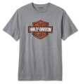 Harley-Davidson T-Shirt Bar & Shield grau meliert 2XL - 99079-24VM/022L