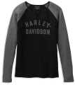H-D Motorclothes Harley-Davidson women´s Longsleeve Hallmark Thermal Knit black/grey  - 99103-22VW
