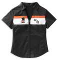 Harley-Davidson Damen Zip Shirt #1 schwarz  - 99114-22VW