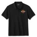 Harley-Davidson Polo Shirt Bar & Shield schwarz L - 99185-24VM/000L