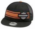 Harley-Davidson Baseball Cap Stripe & Logo 9FIFTY® black & orange  - 99410-20VM