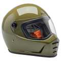Biltwell Lane Splitter Helmet Olive Green  - 985710V