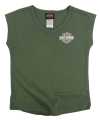 Harley-Davidson kid´s T-Shirt Wings olive green 4-5 years - 1032305-4/5
