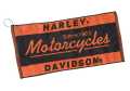 Harley-Davidson Bar Handtuch Motorcycles schwarz/orange  - HDL-18502