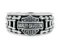 Harley-Davidson Ring Bike Chain Band Bar & Shield silber  - HDR0260