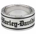 H-D Motorclothes Harley-Davidson Ring Old English Script Band Silber  - HDR0481