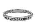 Harley-Davidson Women´s Ring Rope Stackable Silver/Ruthenium  - HDR0488