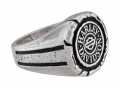 H-D Motorclothes Harley-Davidson Ring Men's Bar & Shield Wax Seal silver  - HDR0544