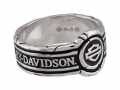 H-D Motorclothes Harley-Davidson Ring Men's Bar & Shield Wax Seal Band silver  - HDR0545