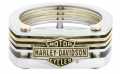 Harley-Davidson Ring Bar & Shield Cut-Out steel & brass  - HSR0035