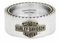 Harley-Davidson Ring Vintage Bar & Shield steel & brass  - HSR0047