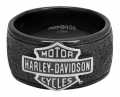 H-D Motorclothes Harley-Davidson Ring Bar & Shield Off-Road Wide Band Stahl  - HSR0049