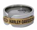H-D Motorclothes Harley-Davidson Ring Wrap Band Stahl & Messing  - HSR0053
