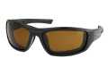 Harley-Davidson Sunglasses Blaze Ace Shiny Black & amber color enhanced  - HZ0005-6901E