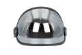 MP Bubble Helmet Visor with Strap leather black / chrome  - MPVS11BKCR