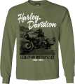 H-D Motorclothes Harley-Davidson men´s Longsleeve Rider Scene green  - R004311V