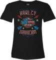 H-D Motorclothes Harley-Davidson women´s T-Shirt RWB Lace black  - R004343V