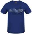 Harley-Davidson men´s T-Shirt Open Road blue  - R004415V