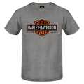 Harley-Davidson T-Shirt Long Bar & Shield grau  - R004525V