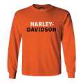 Harley-Davidson men´s Longsleeve H-D Name orange  - R004541V