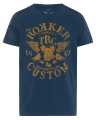 Rokker men´s T-Shirt T-Shirt Custom blue  - C3011805