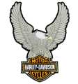 Harley-Davidson Aufnäher Eagle Bar & Shield silber/orange  - SA8011604