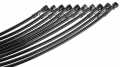 Stainless Steel Brake Lines black | 46cm/18" - 54-99-220BLK