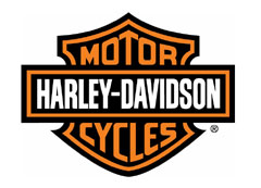2 Stück Harley Davidson Felgenaufkleber 40 × 8 cm in Rot !!! 
