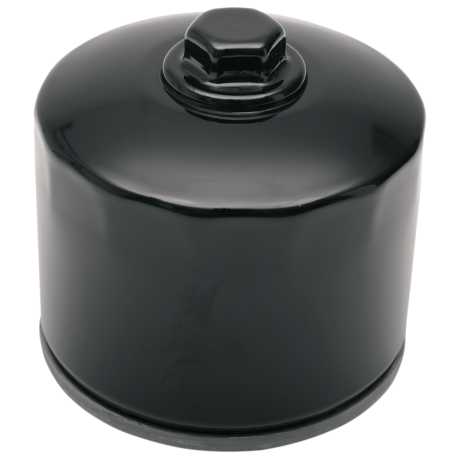 Drag Specialties Spin-On Oil Filter with Nut black 