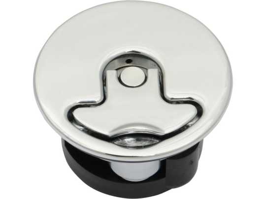 Custom Chrome Aircraft Style Gas Cap ONLY Non Vented, Non-Locking  - 08-667