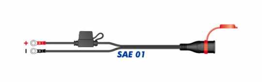 Optimate Optimate Cable with SAE-plug  - 10101-41