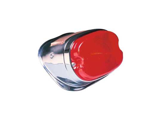 Custom Chrome Rücklicht Ersatzglas rot  - 12-952