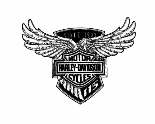 Harley-Davidson Tank Medallion rechts 115th Anniversary  - 14101027