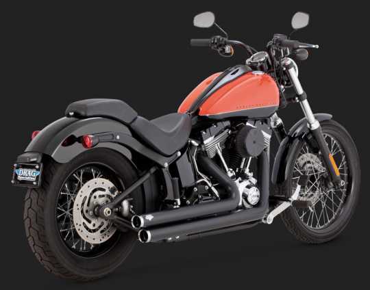 Vance & Hines Big Shots Staggered 2in2 Black 