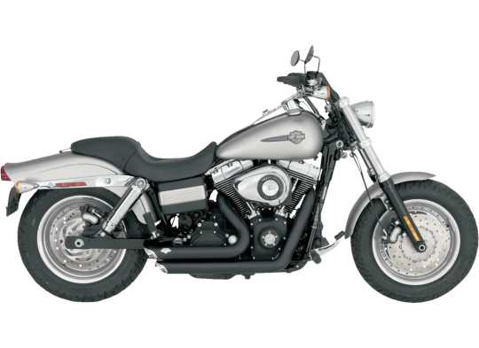 Vance & Hines Shortshots Staggered Exhaust Systems matte black 