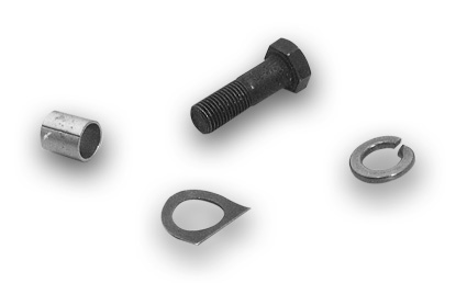 Custom Chrome Pedal Pin Bolt Kit  - 18-432