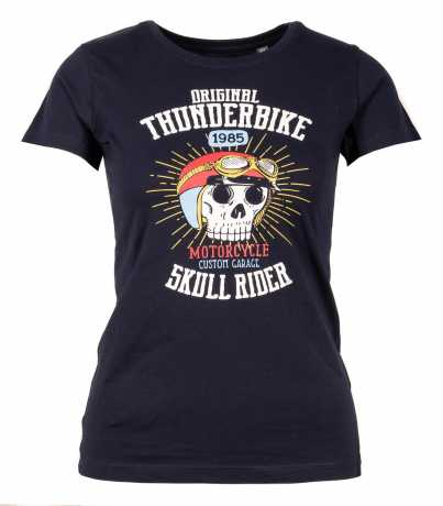 Thunderbike Kids T-Shirt Girl Skull Rider blue 