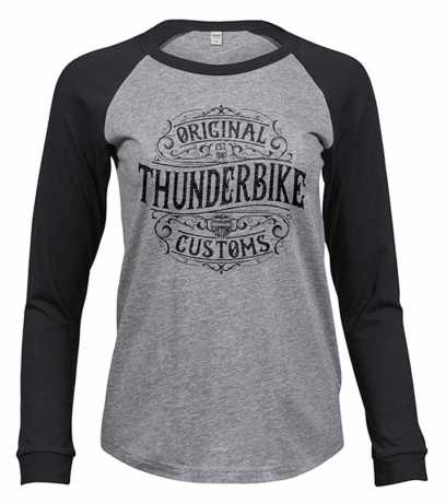 Thunderbike Damen Longsleeve Original grau/schwarz 