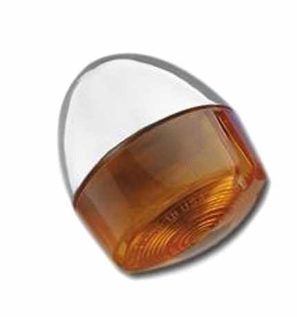 Custom Chrome Hintere Blinkleuchte orange mit Kabelöffnung  - 19-590