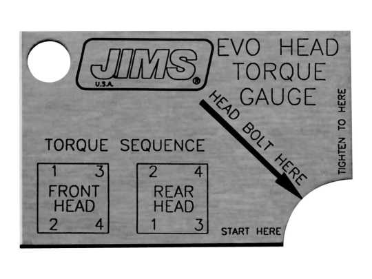 Jims JIMS Drehwinkelschablone für EVO Kopfschrauben  - 20-805