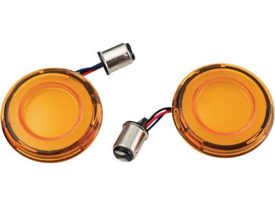 Kuryakyn Tracer LED Front Turn Signal Inserts 1157 amber 