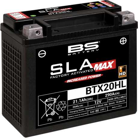 BS Battery BS Battery AGM maintenance-free BTX20HL SLA-MAX 20Ah 310CCA  - 21130642