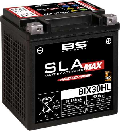 BS Battery BS Battery AGM maintenance-free BIX30HL SLA-MAX 31.6Ah 430CCA  - 21130645