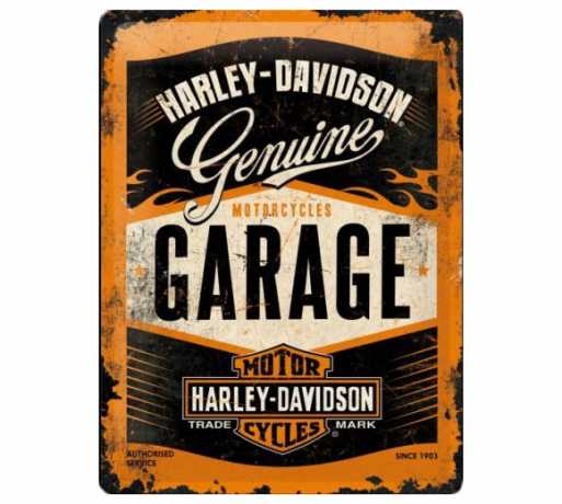 H-D Motorclothes Harley-Davidson Metal Sign Garage Logo  - 23188-BS