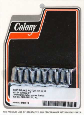 Colony Brake Rotor Bolts countersunk bolts (10) 