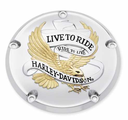 Harley-Davidson Derby Cover Live To Ride Gold  - 25340-99A