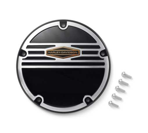 Harley-Davidson Derby Cover 66 Collection Black Machined  - 25701209