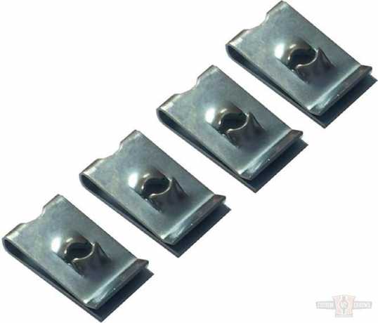 Custom Chrome Mounting Speed Nuts for Late Tailights (10)  - 26-041